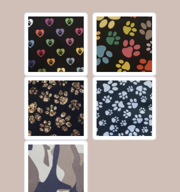 Můžu si vybrat vzor zhotovení látkového pooperačního límce?